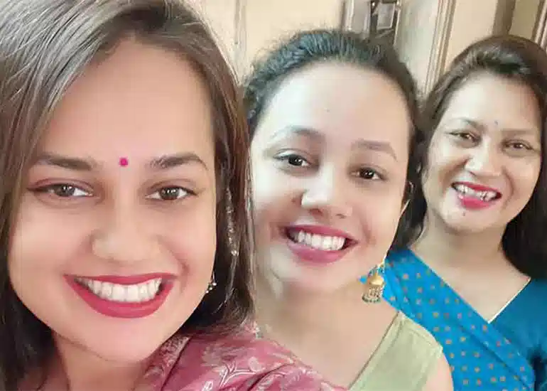 IAS TINA DABI, IAS RIYA DABI AND HER MOTHER