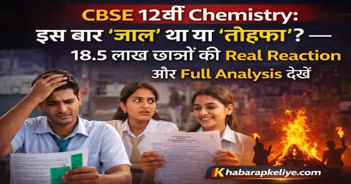 CBSE 12th chemistry board exam 2026 paper analysis students reaction answer key
