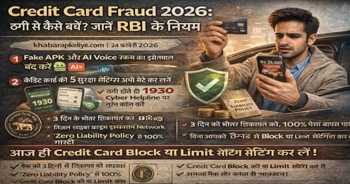 Credit Card Fraud 2026: साइबर ठगी से बचने के तरीके, कार्ड ब्लॉक करने का प्रोसेस और RBI की जीरो लायबिलिटी पॉलिसी
