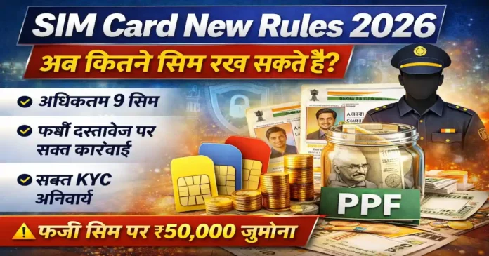 SIM Card New Rules 2026: एक आधार कार्ड पर कितने सिम रख सकते हैं? जानें टेलीकॉम विभाग के नए नियम